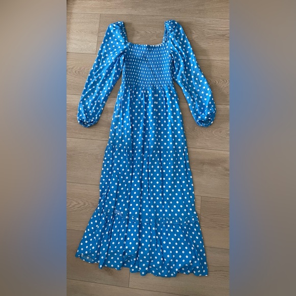 Anthropologie Dolan Laney Maxi Dress Blue, Size Small - Picture 3 of 4